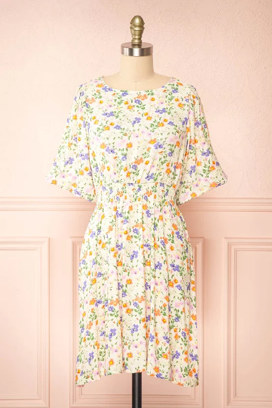 Madaya | Short Floral Dress w/ Elastic Waist