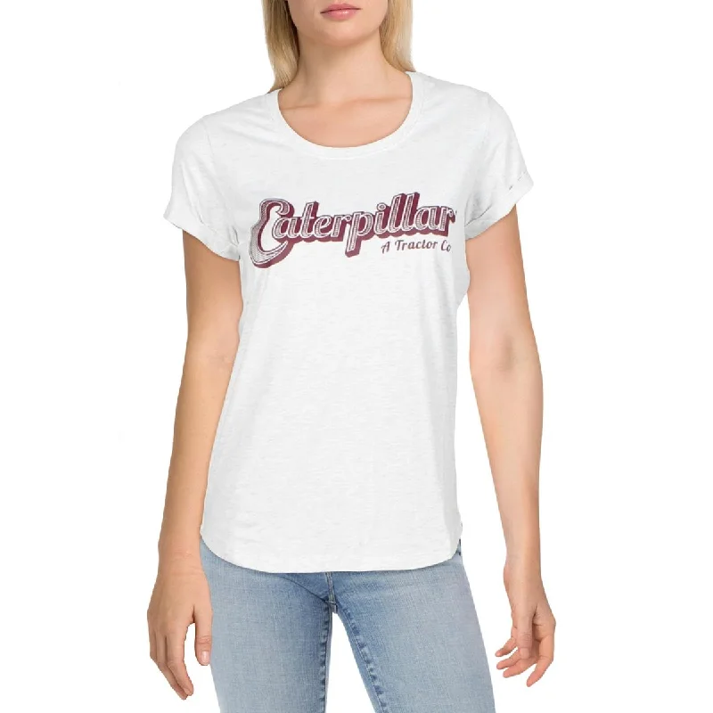 Caterpillar Women's Lily Jersey Graphic Short Sleeve Scoop Neck T-Shirt