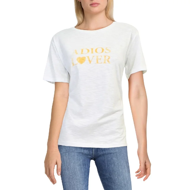 Charlie Holiday Womens Adios Lover Printed Knit T-Shirt