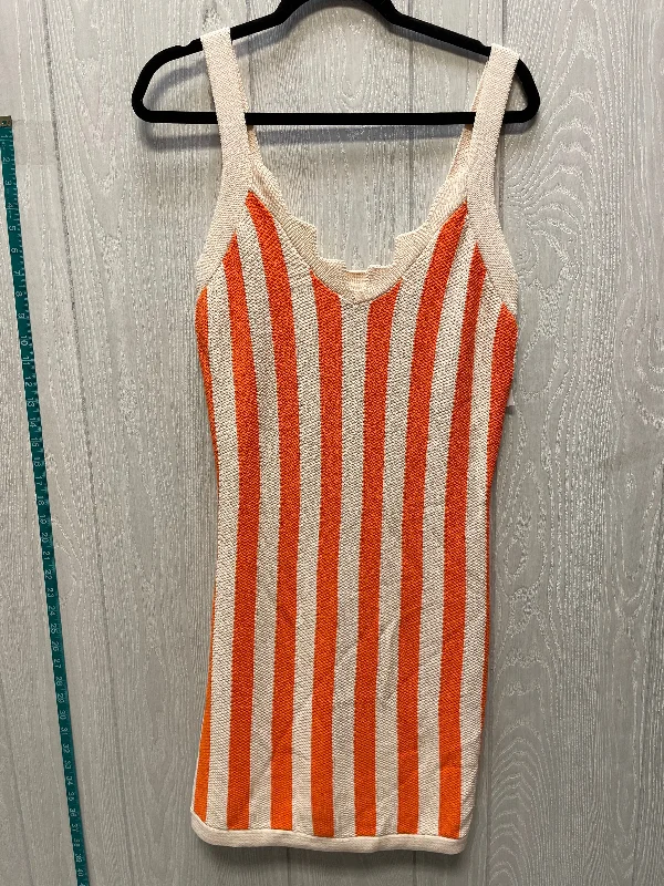 Dress Sweater By House Of Harlow In Striped Pattern, Size: L