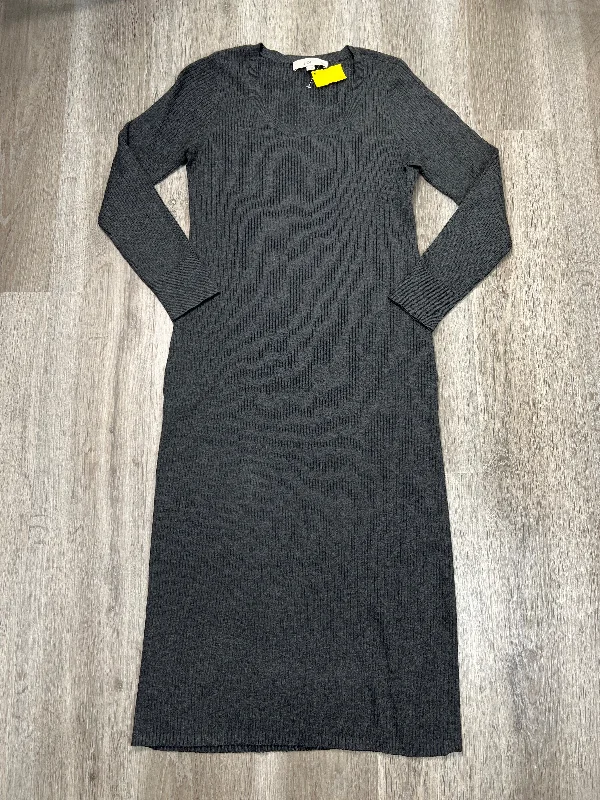 Dress Sweater By Loft In Grey, Size: Lp