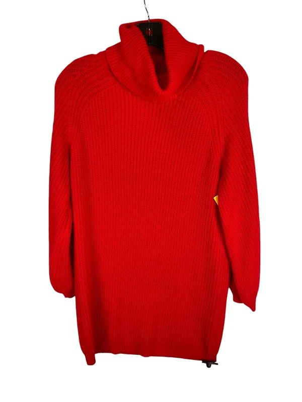 Dress Sweater By Vestique In Red, Size: M