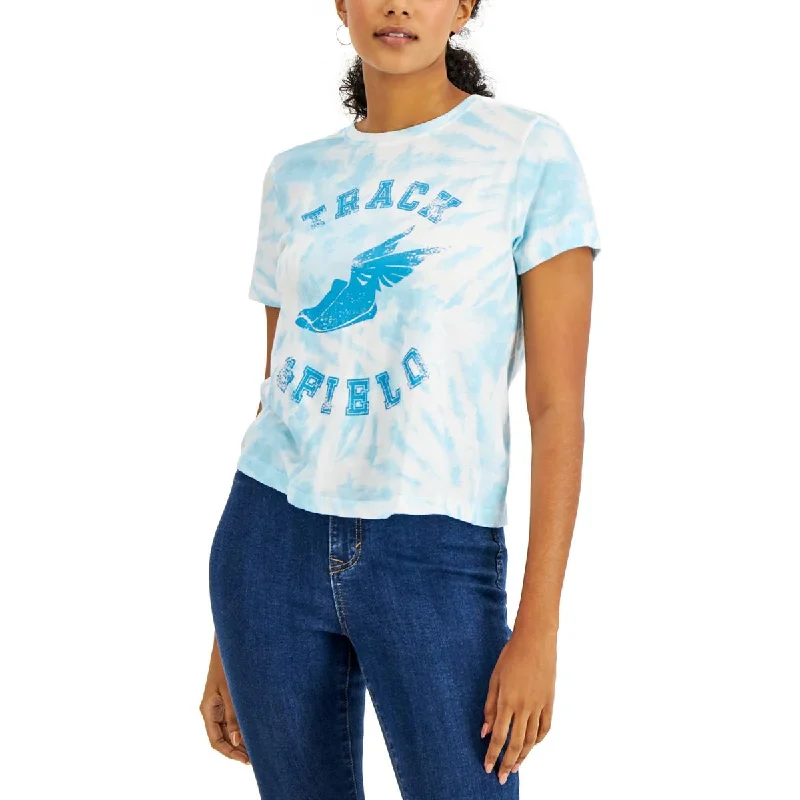 Style & Co. Womens Cotton Tie-Dye Graphic T-Shirt