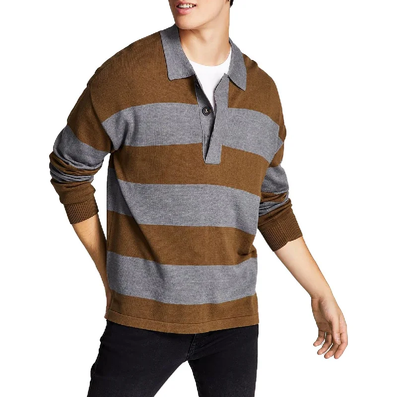 And Now This Mens Knit Striped Pullover Sweater