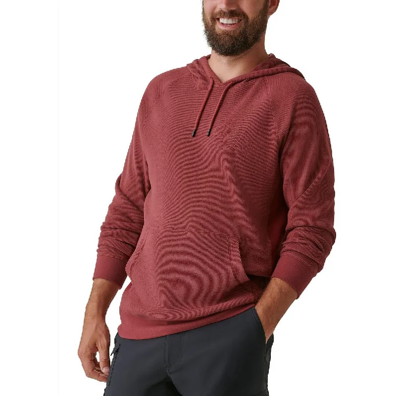 BASS OUTDOOR Mens Waffle Knit Pullover Hoodie