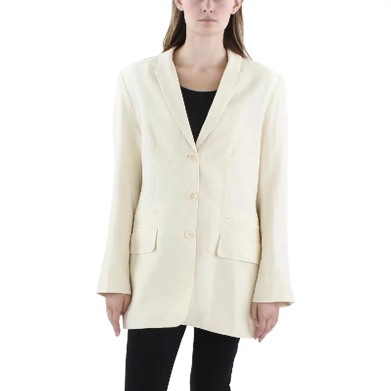 By Malene Birger Womens V Neck Casual Double-Breasted Blazer