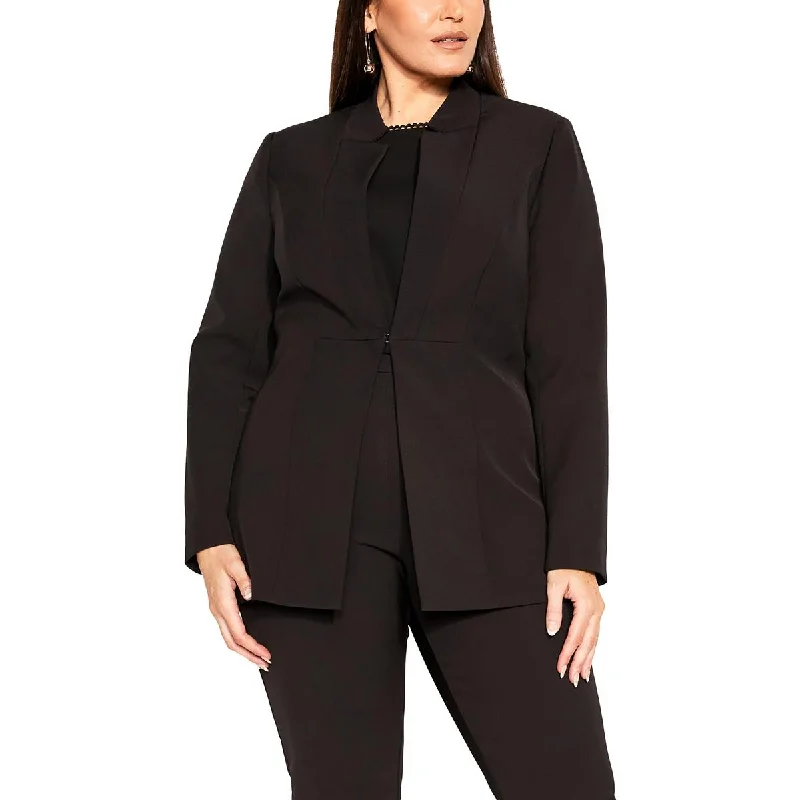 City Chic Womens   Office Business Open-Front Blazer