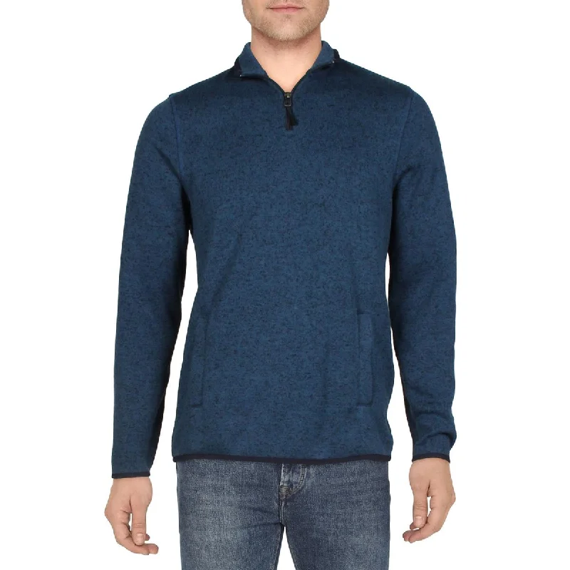 Club Room Mens 1/2 Zip Mock Neck Pullover Sweater