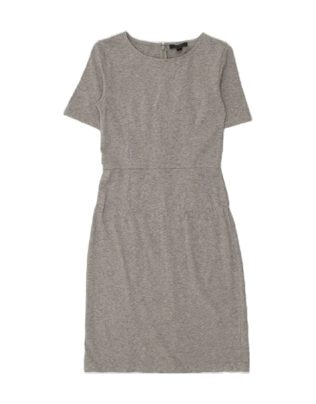 J. CREW Womens T-Shirt Dress US 00 2XS Grey Cotton