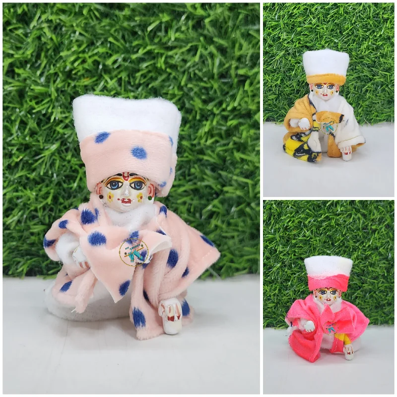 Laddu Gopal Nutan jacket Suit Pack of 3 [Random Color]