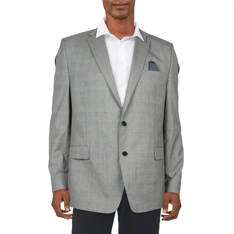 Lauren Ralph Lauren Mens Wool Business Two-Button Blazer