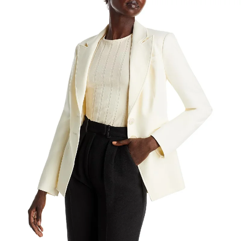 Paige Womens Chelsee  Crepe Office Two-Button Blazer