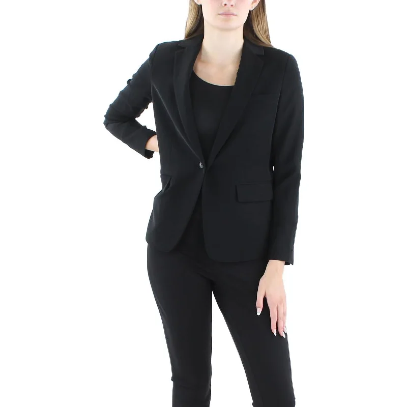 Vince Womens Solid  One-Button Blazer