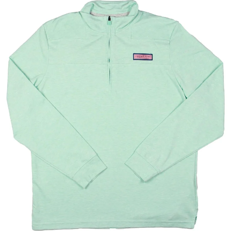 Vineyard Mens Long Sleeve Logo 3/4 Zip Pullover