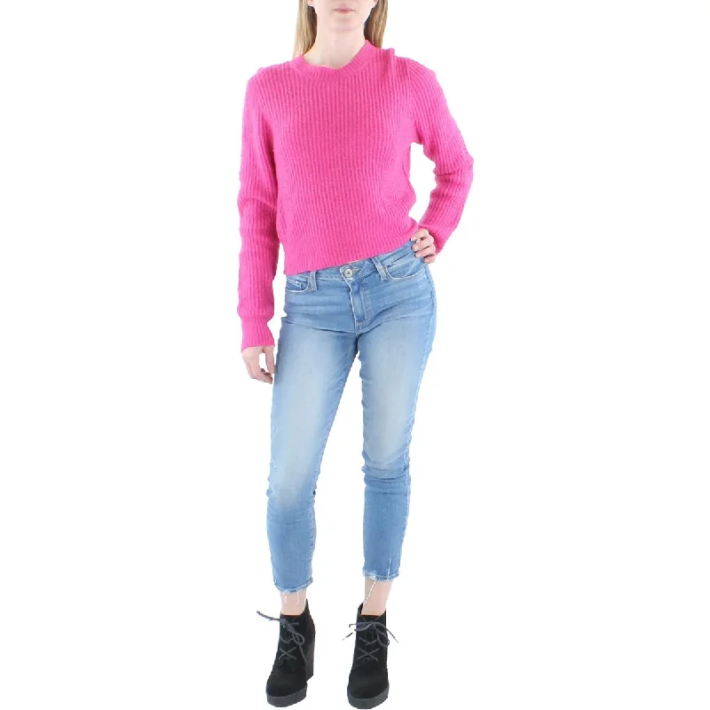 Z Supply Womens Crewneck Cable Knit Pullover Sweater