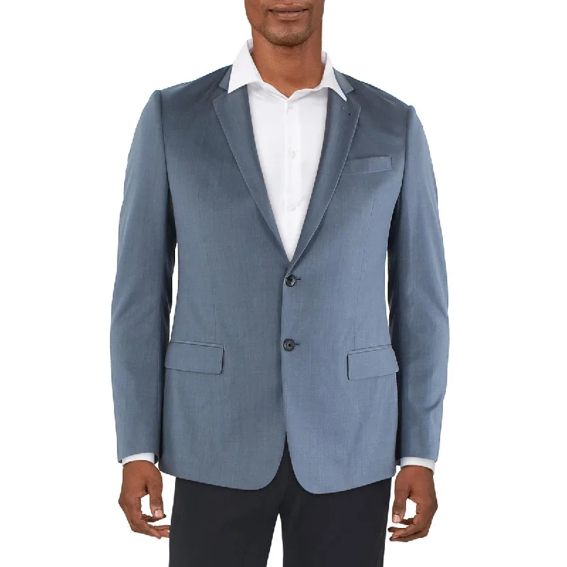 AX Armani Exchange Mens Wool Blend Suit Separate Two-Button Blazer