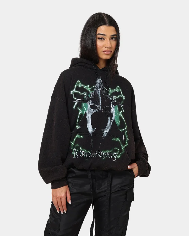 American Thrift X Lord Of The Rings Witch-King Of Angmar Vintage Hoodie Washed Black