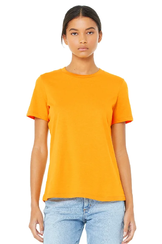 Bella + Canvas Womens Relaxed Jersey Short Sleeve Crewneck T-Shirt - Gold Elasticated Padded Insulated Bella + Canvas Womens Relaxed Jersey Short Sleeve Crewneck T-Shirt - Gold Elasticated Padded Insulated