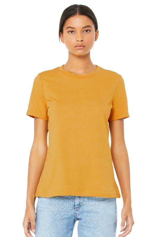 Bella + Canvas Womens Relaxed Jersey Short Sleeve Crewneck T-Shirt - Mustard Yellow Oversized T-Shirt Spandex breathable Bella + Canvas Womens Relaxed Jersey Short Sleeve Crewneck T-Shirt - Mustard Yellow Oversized T-Shirt Spandex breathable