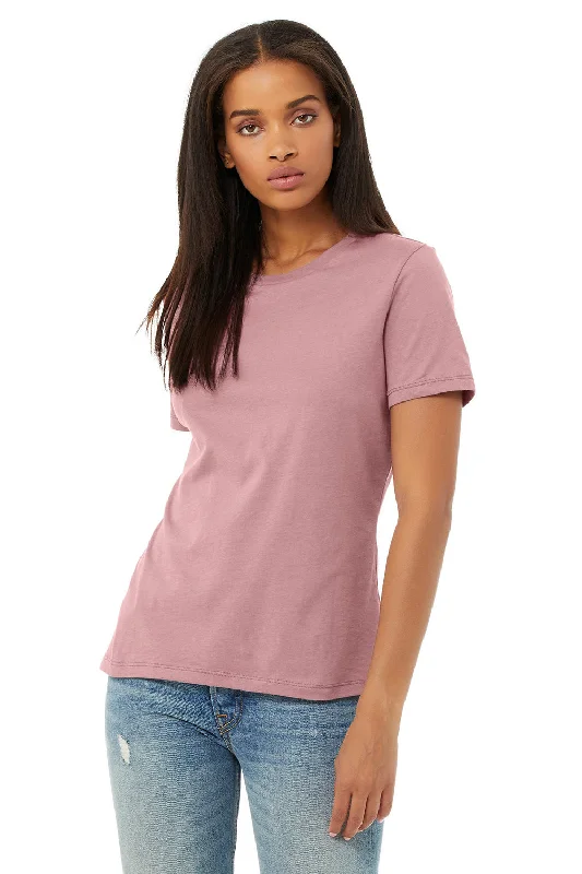 Bella + Canvas Womens Relaxed Jersey Short Sleeve Crewneck T-Shirt - Orchid Basic T-Shirt Crew Neck Short Sleeve Bella + Canvas Womens Relaxed Jersey Short Sleeve Crewneck T-Shirt - Orchid Basic T-Shirt Crew Neck Short Sleeve