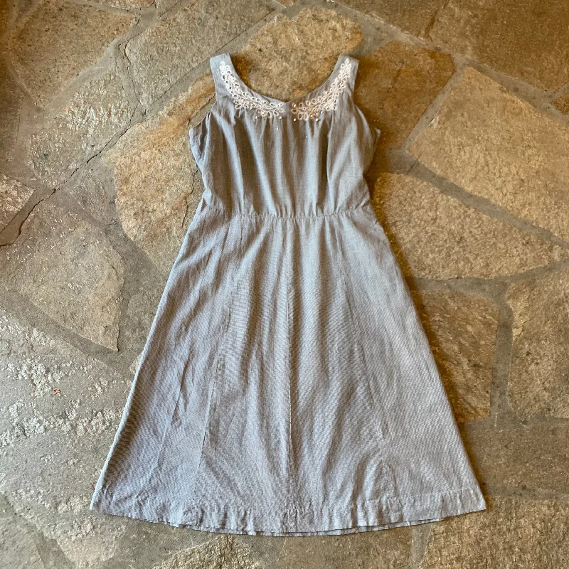1950s Black & White Checkered Dress