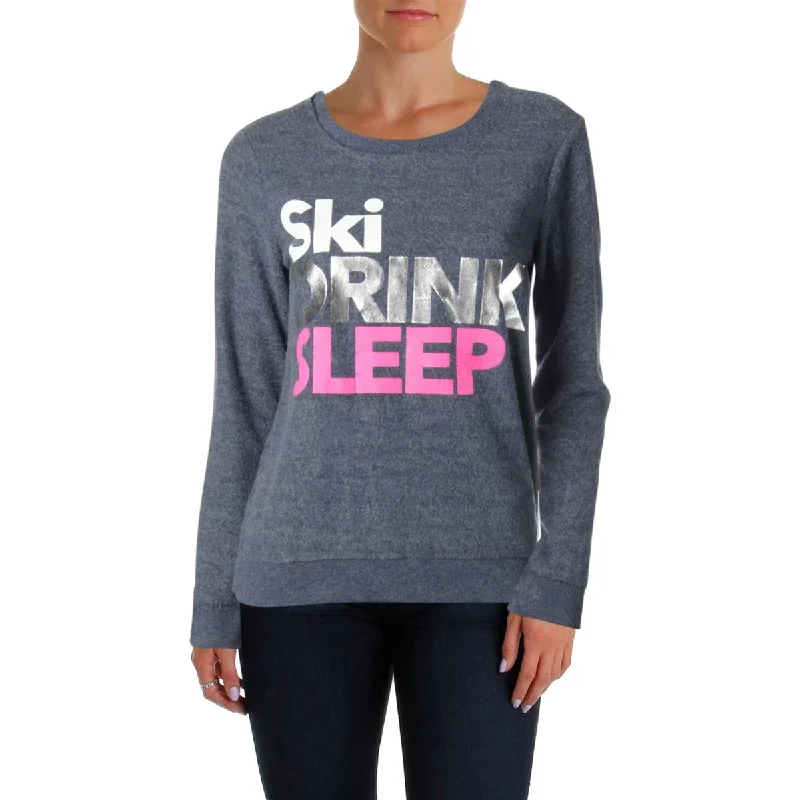 Chaser Womens Fleece Slogan Sweatshirt