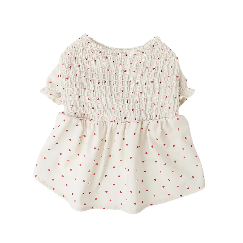 heart dress with puff sleeves - 1 small left!