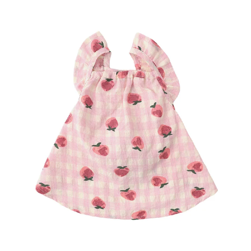 strawberry gingham dress