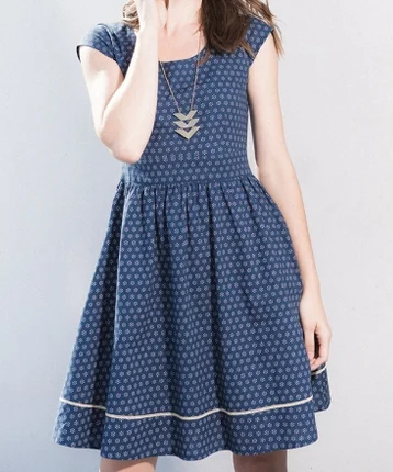 Blue Delaware Dress by Mata Traders