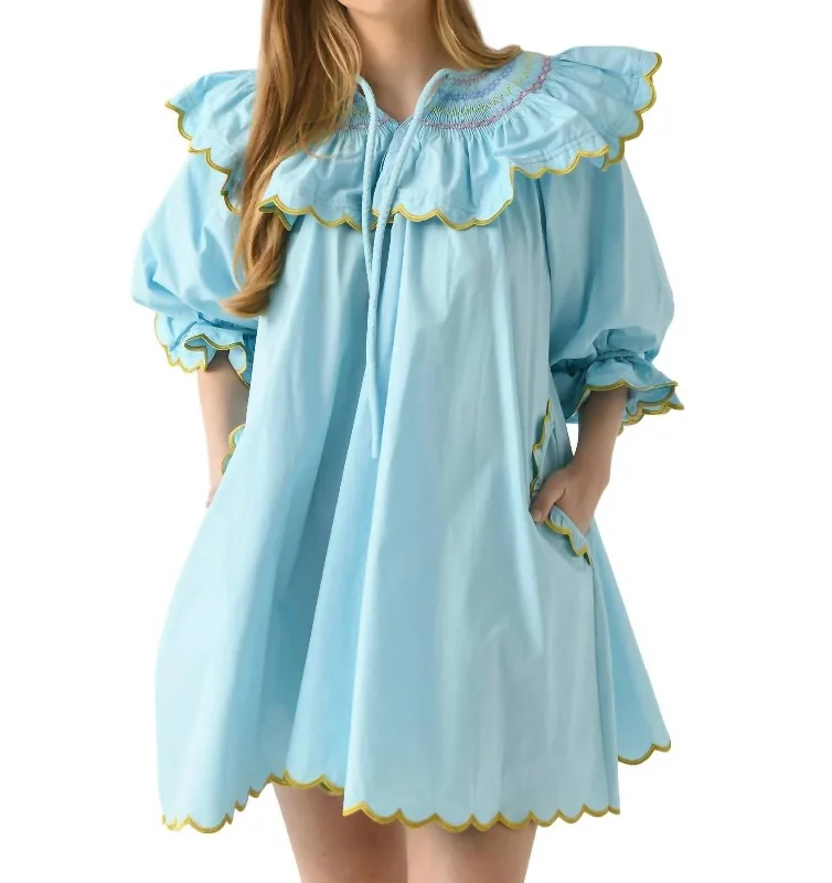 Fiji Dress In Light Blue