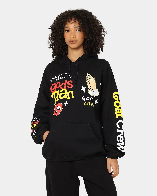 Goat Crew Godsplan Hoodie Black