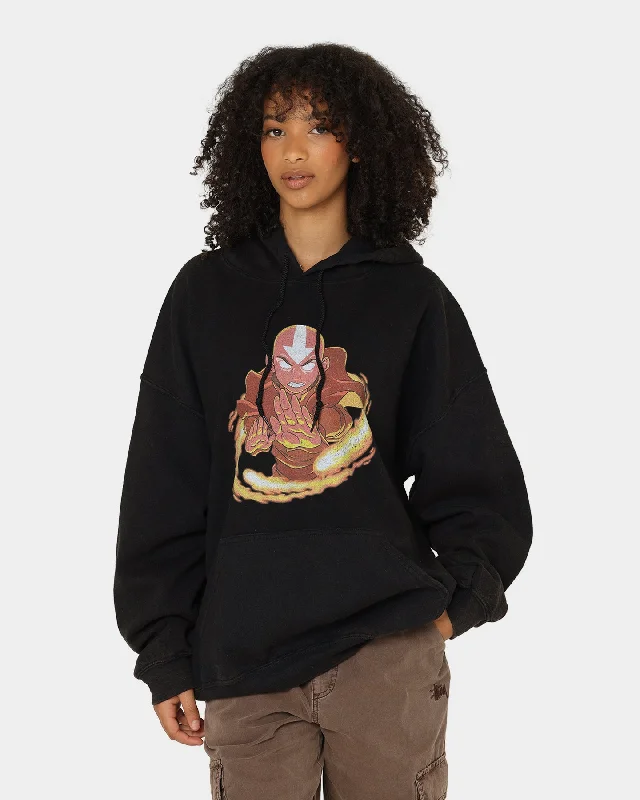 Goat Crew X Avatar: Aang Fire Vintage Hoodie Washed Black