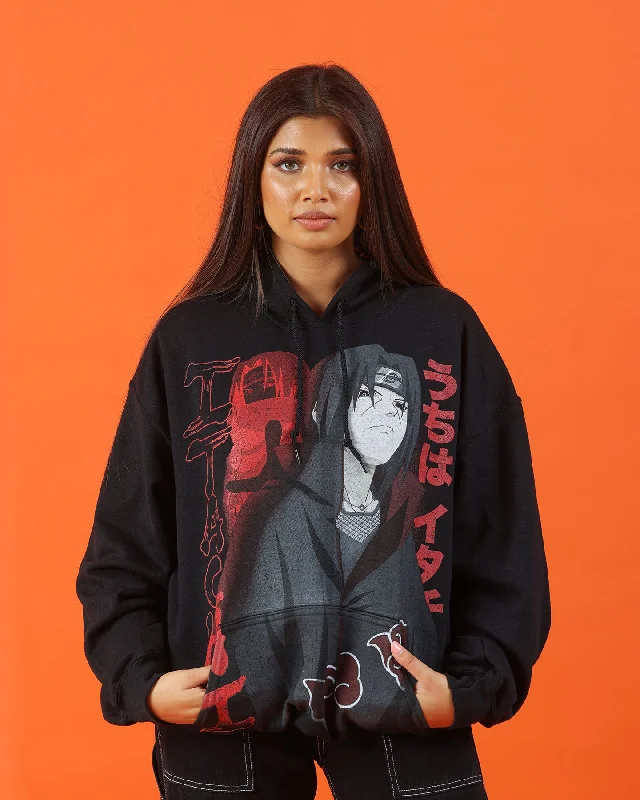 Goat Crew X Naruto Itachi Hoodie Black