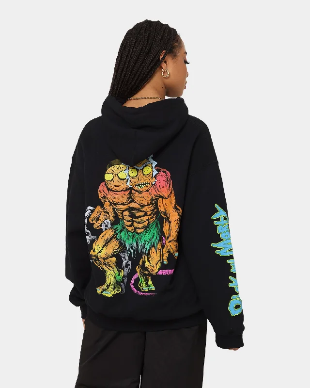 Goat Crew X Rick And Morty Beast Hoodie Black