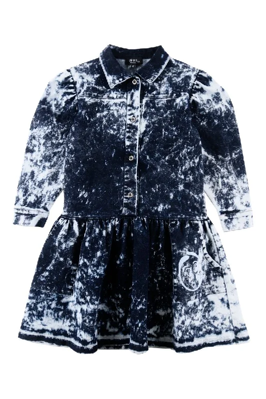 Hellebore blue stained dress by Loud