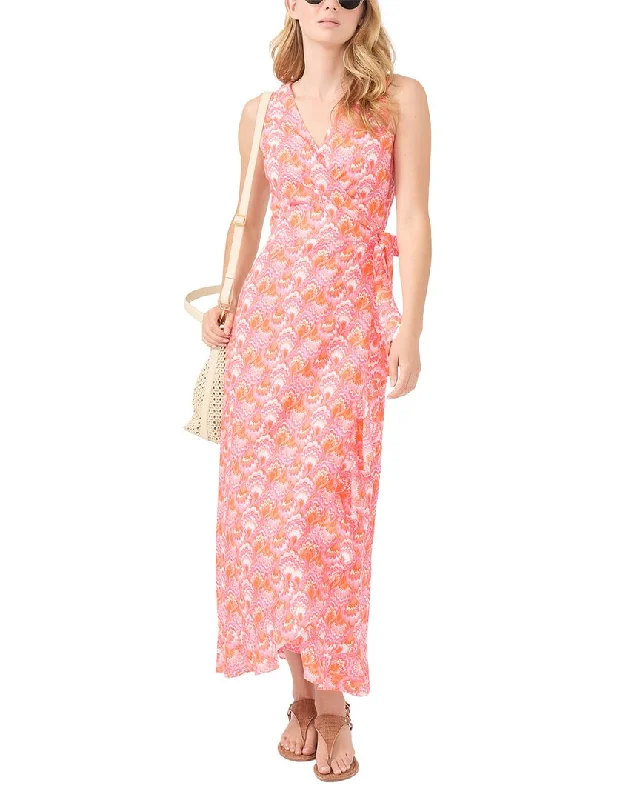 J.McLaughlin Cerise Linen-Blend Dress