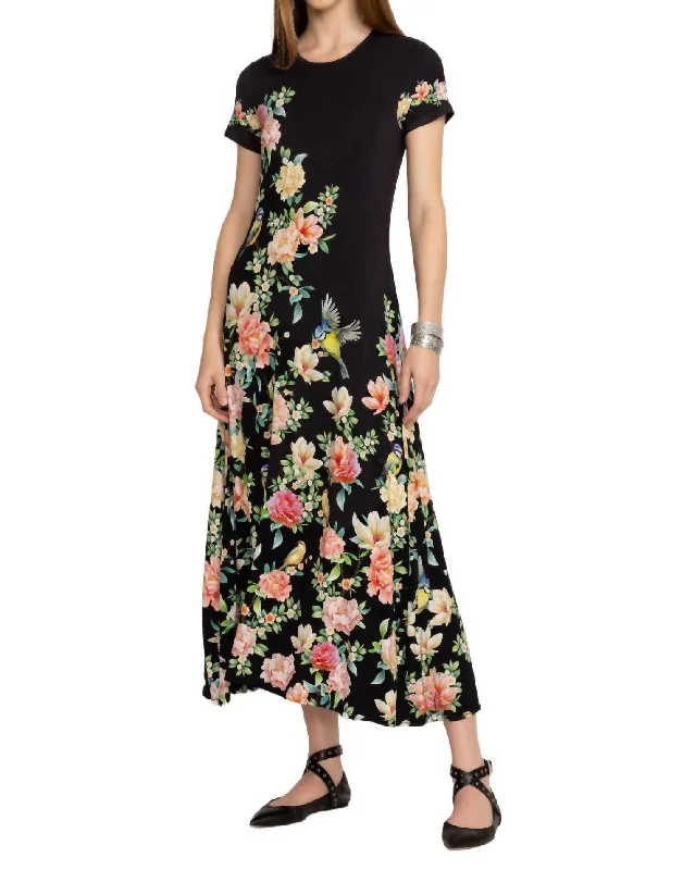Janie Favorite Cap Sleeve Dress In Birdie
