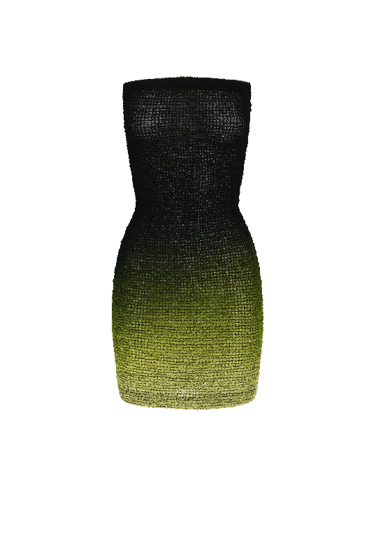 Lime Nido Silk Dress