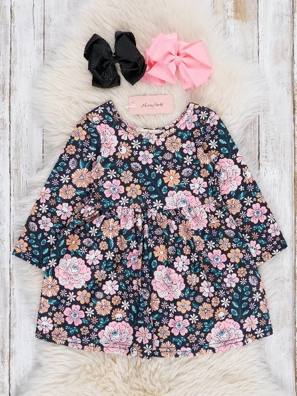 Longsleeve Spooky Daisies Dress