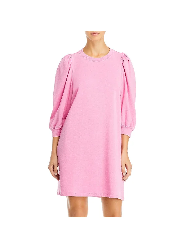 Mariposa Womens Casual Mini Sweatshirt Dress