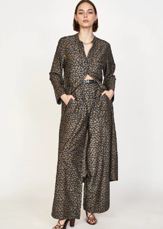 Mirth | Malmo Dress | Navy Lilypad