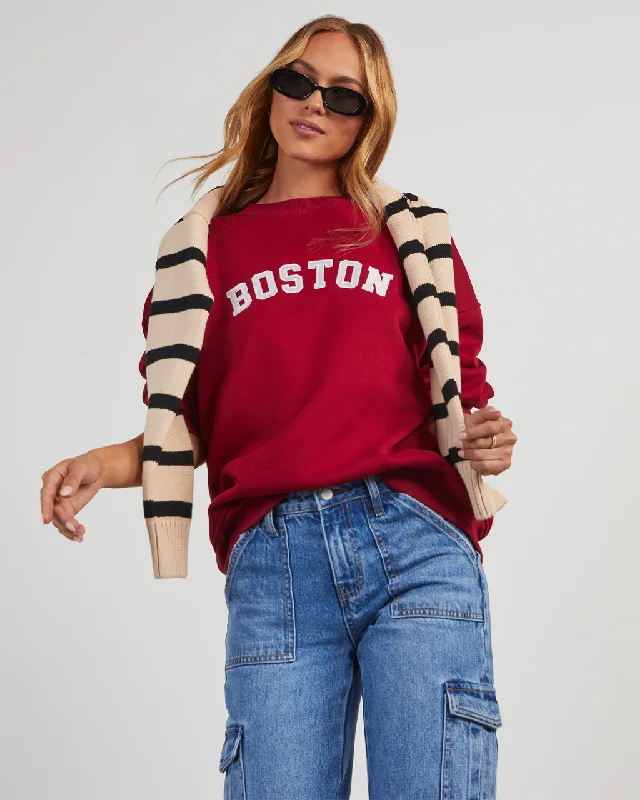 Boston Pullover Sweatshirt