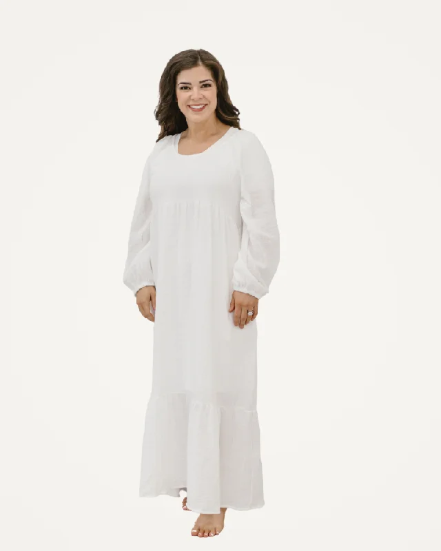 Cotton Gauze Ruffle Dress