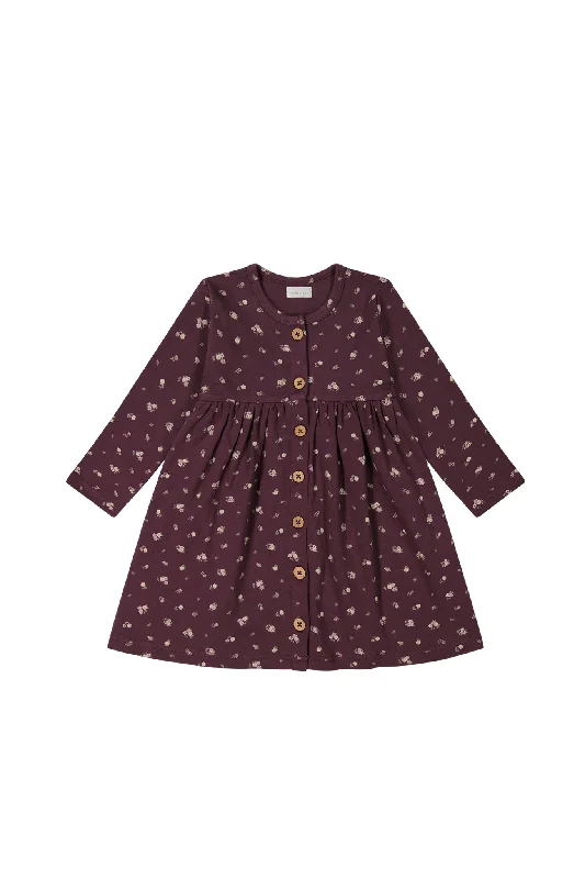 Irina fig poppy dress by Jamie Kay