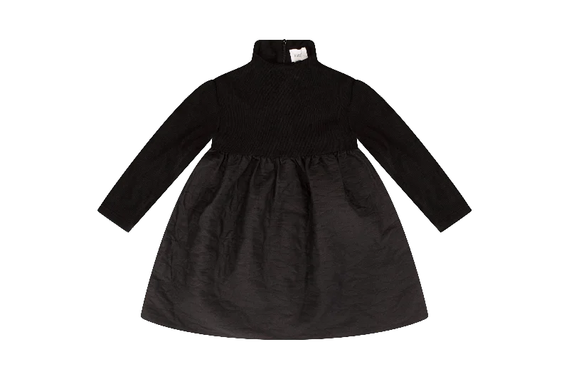 Quilted combo black dress by Kipp