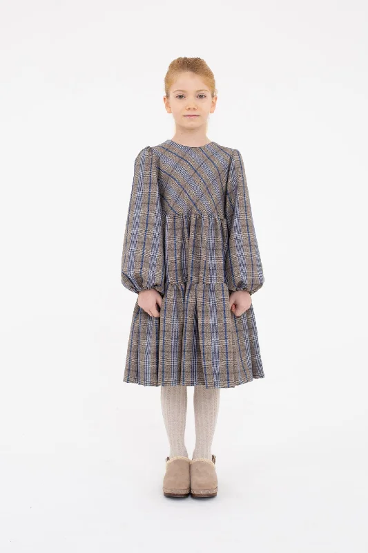 Royal Plaid Dress by Piccola Ludo