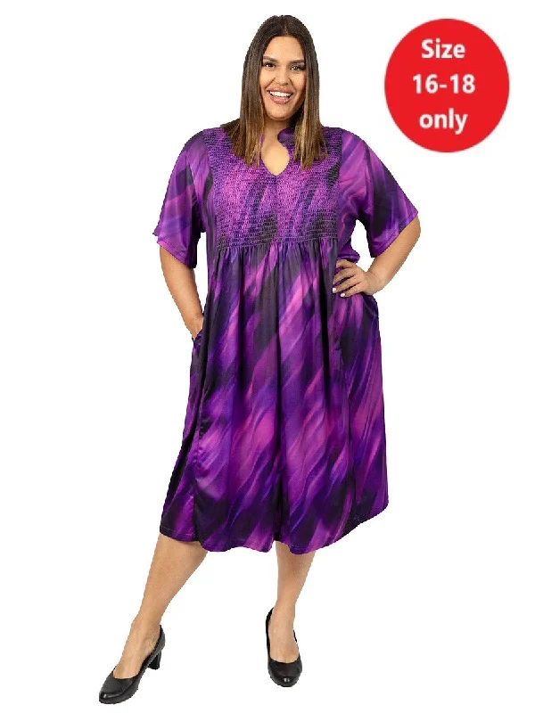 SAMPLE ONLY - Tanner Dress - Purple Print