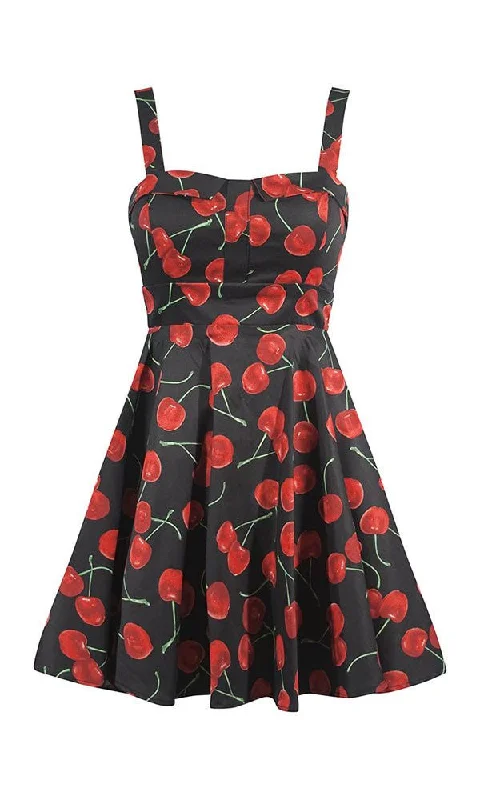 She's My Cherry Bomb Dress in Black