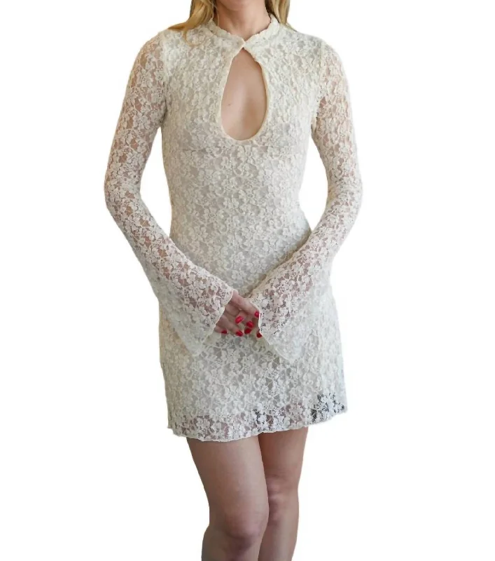 Silvanna Lace Dress In Ivory