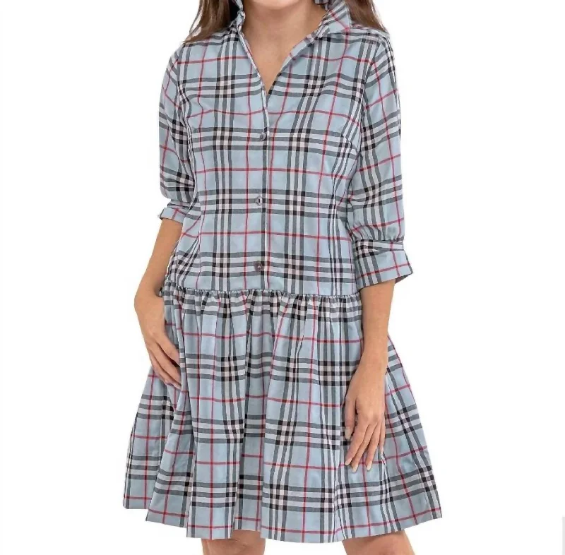 So Sweet Dress In Pretty Peri Plaid
